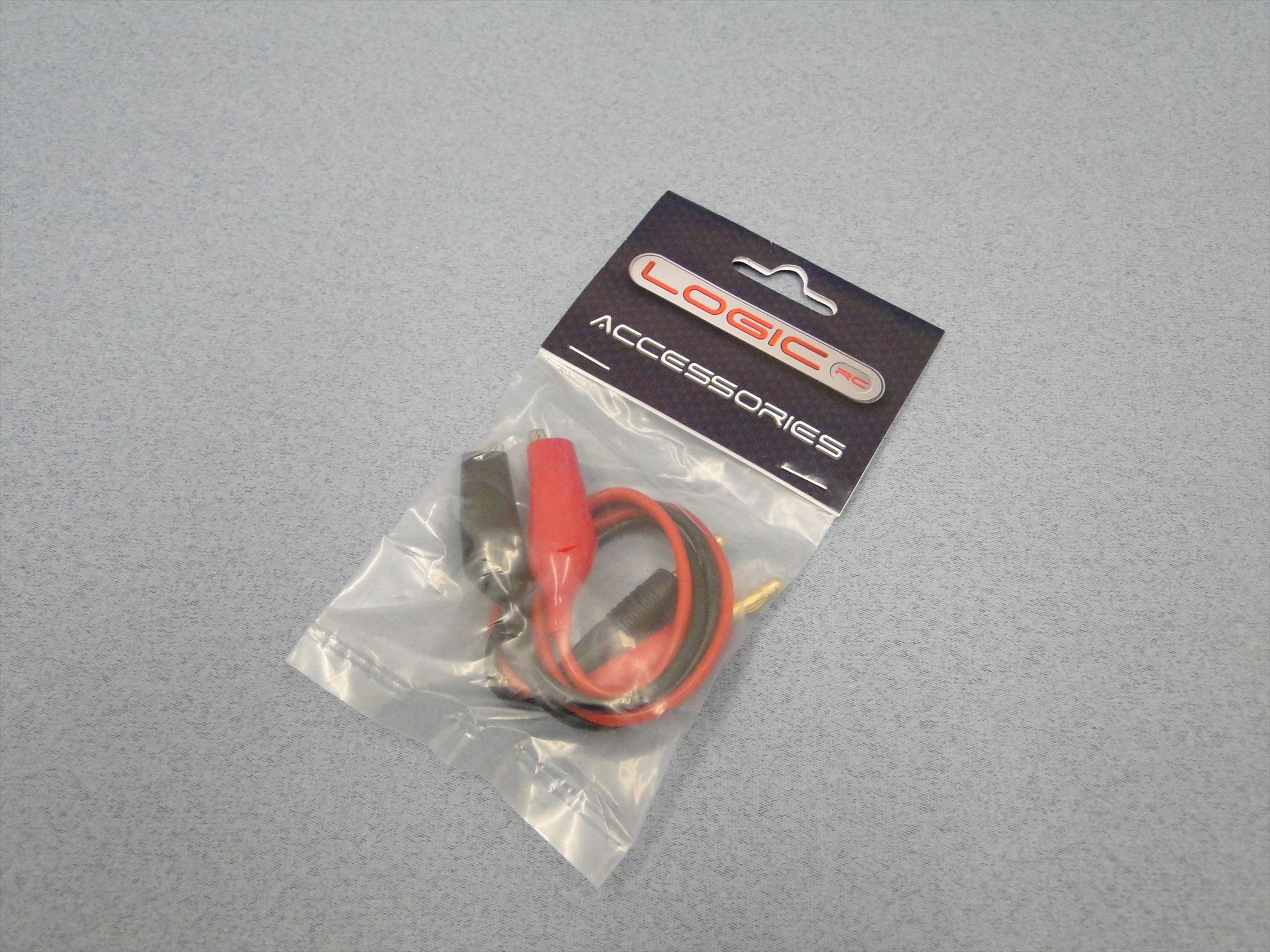 Charge Lead : 4mm~Mini Croc Clips-2