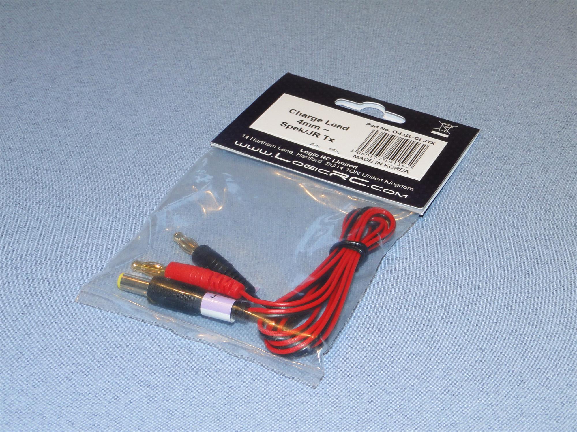 Charge Lead : 4mm~Spek/JR Tx-2