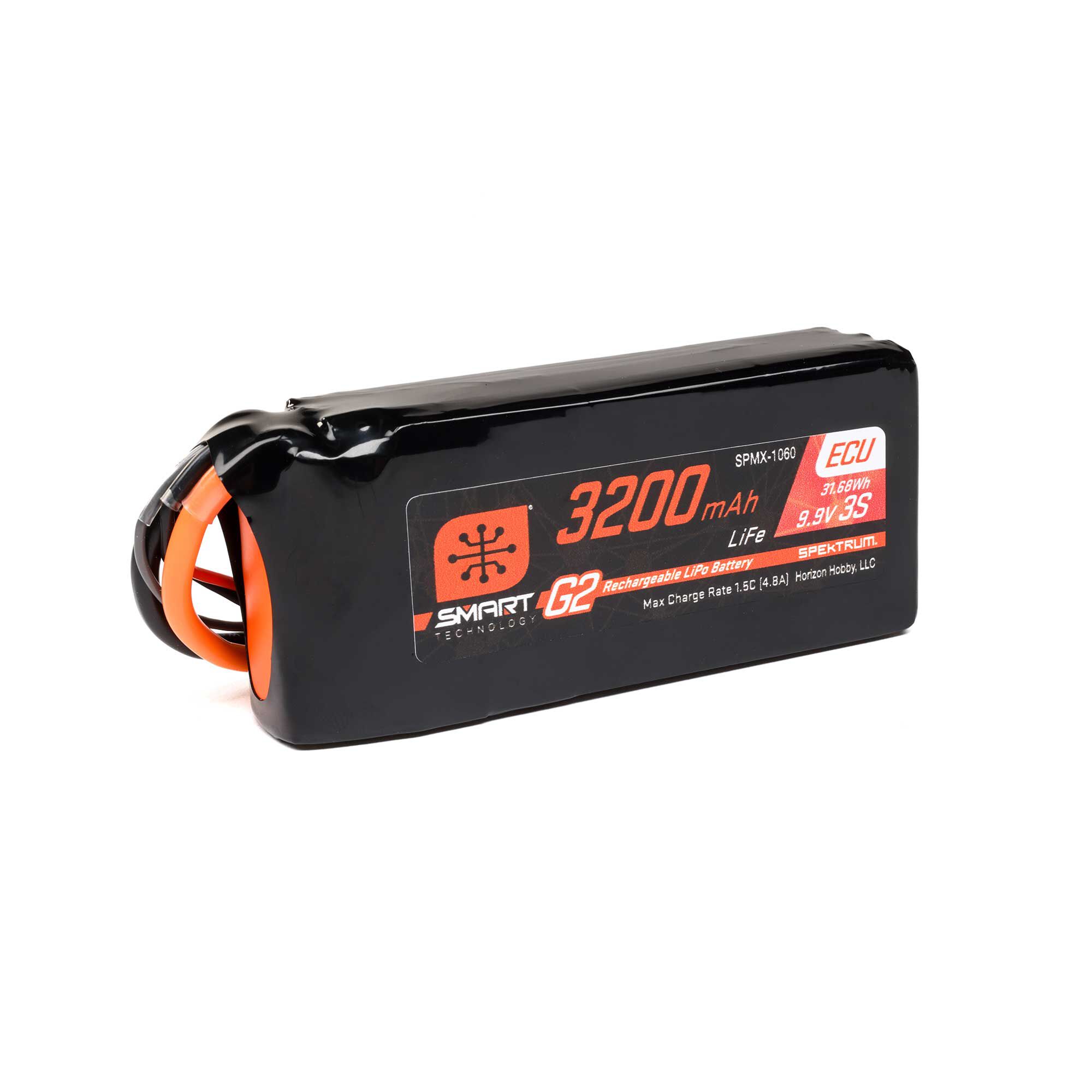 9.9V 3200mAh 3S 10C Smart G2 ECU LiFe Battery: IC3-2