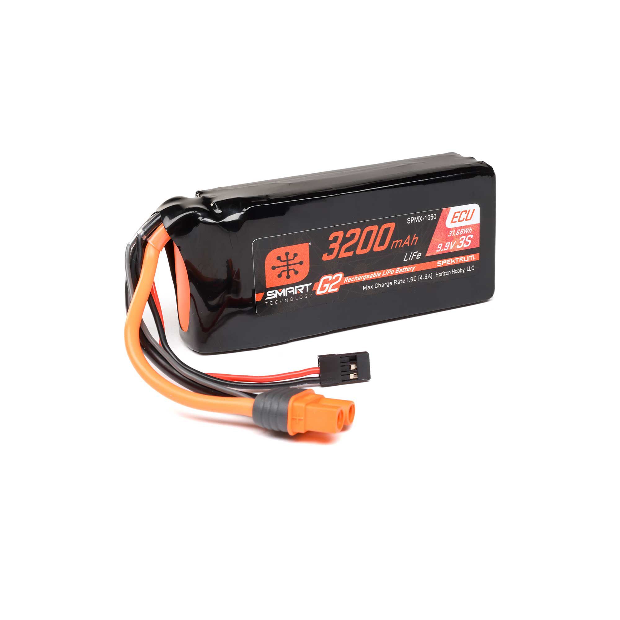 9.9V 3200mAh 3S 10C Smart G2 ECU LiFe Battery: IC3-3