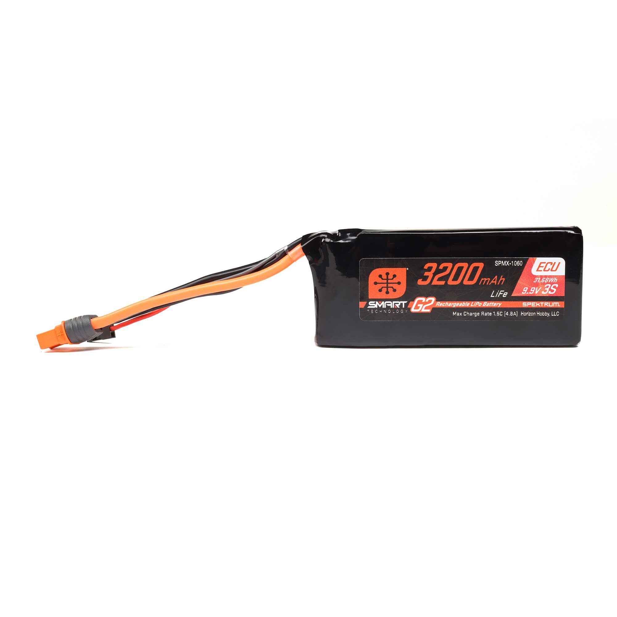9.9V 3200mAh 3S 10C Smart G2 ECU LiFe Battery: IC3-4