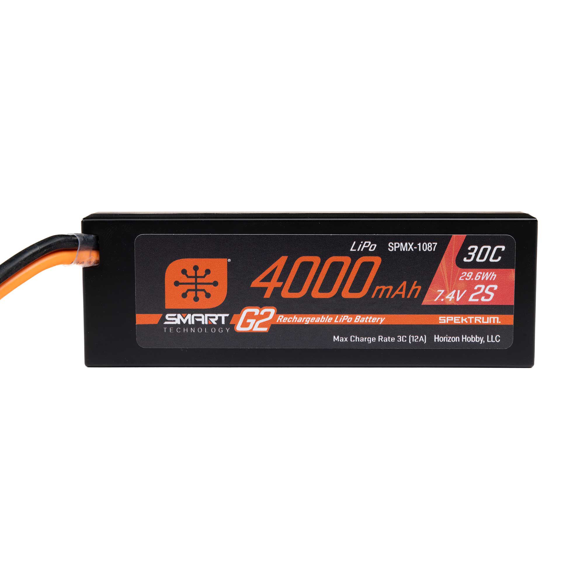 7.4V 4000mAh 2S 30C Smart G2 Hardcase LiPo Battery: IC5-3