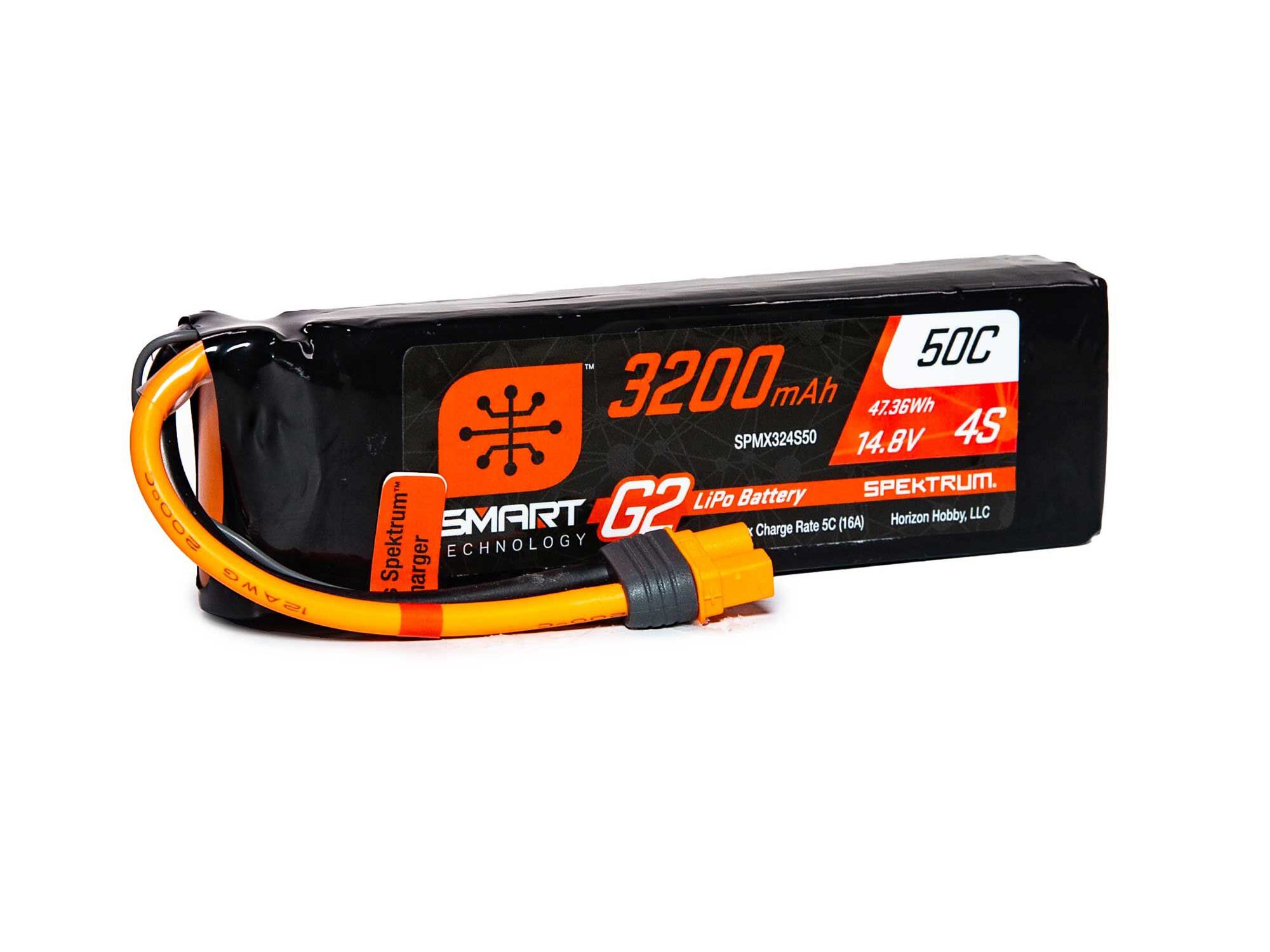 3200mAh 4S 14.8V SMART G2 50C IC3