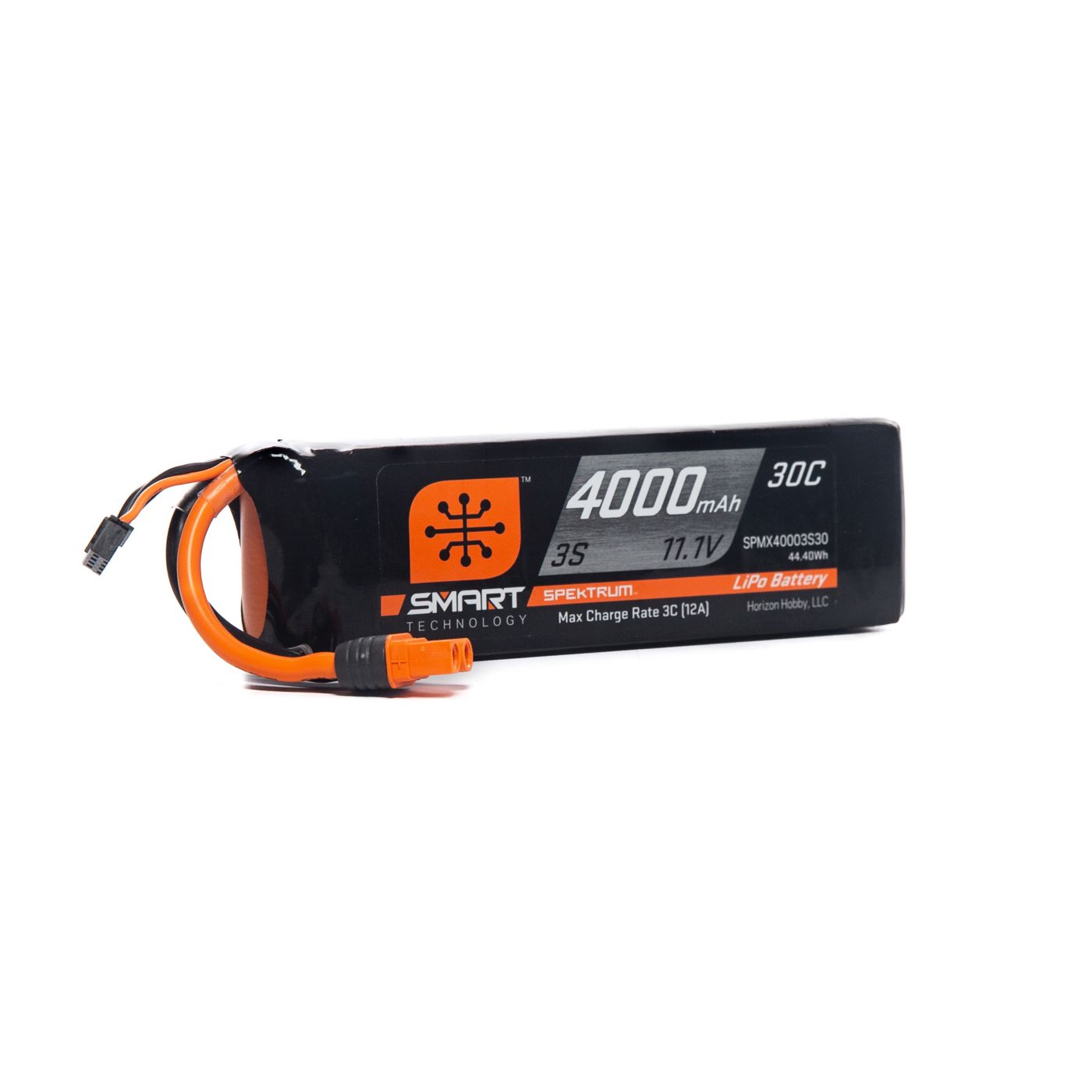 Spektrum 4000mAh 3S 11.1V Smart LiPo Battery 30C; IC3-2