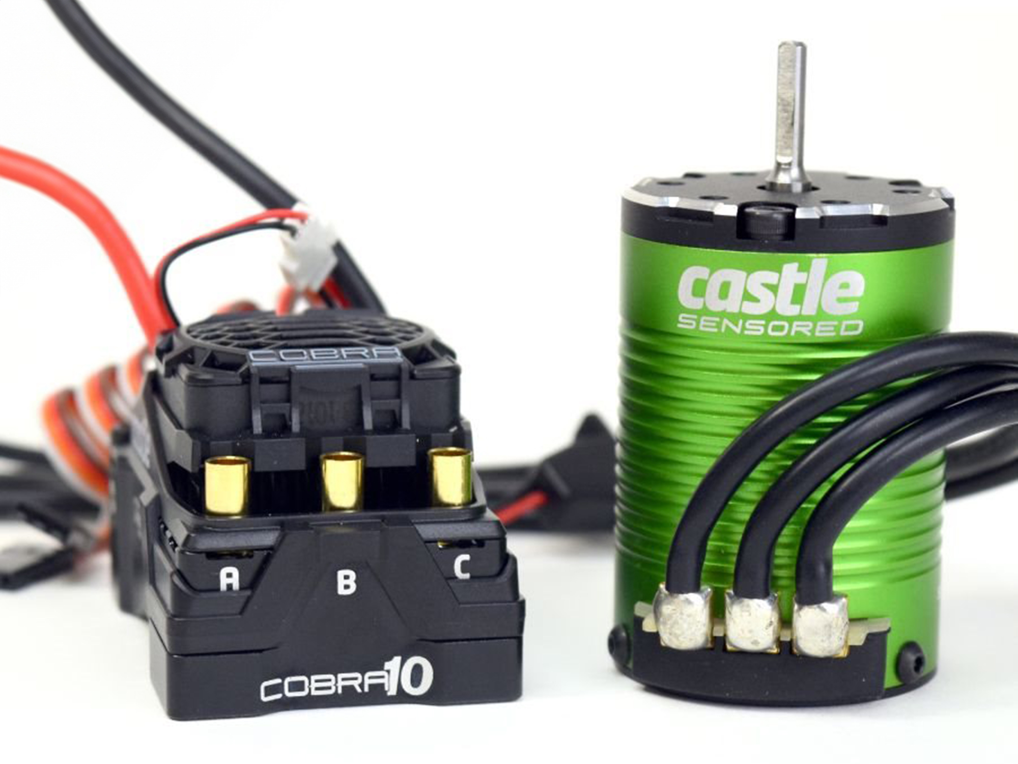 COBRA 10, 6S MAX, 8A PEAK BEC W/1406-6900KV SENSORED MOTOR