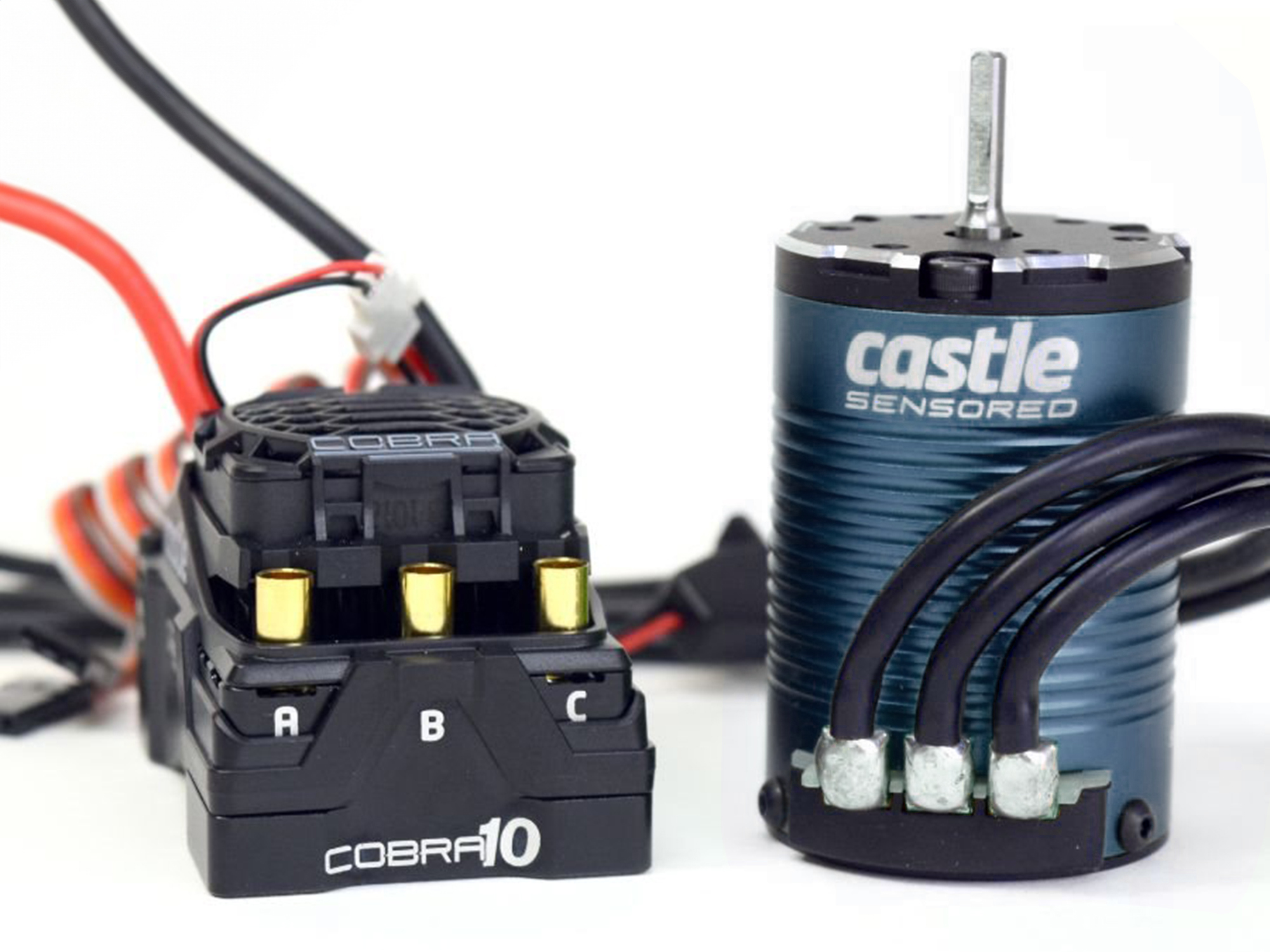 COBRA 10, 6S MAX, 8A PEAK BEC W/1406-3800KV SENSORED MOTOR