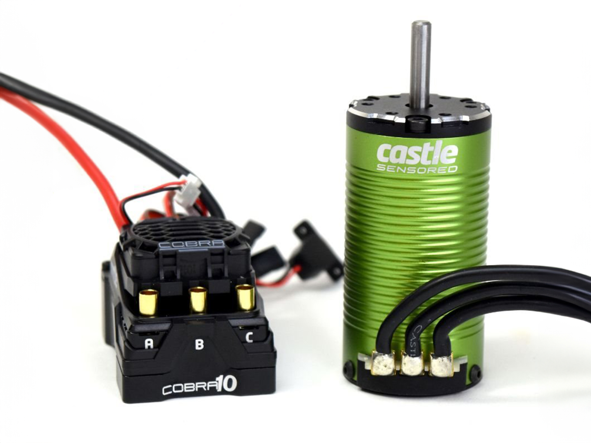 COBRA 10, 6S MAX, 8A PEAK BEC W/1412-2100KV 5MM SHAFT SENSOR