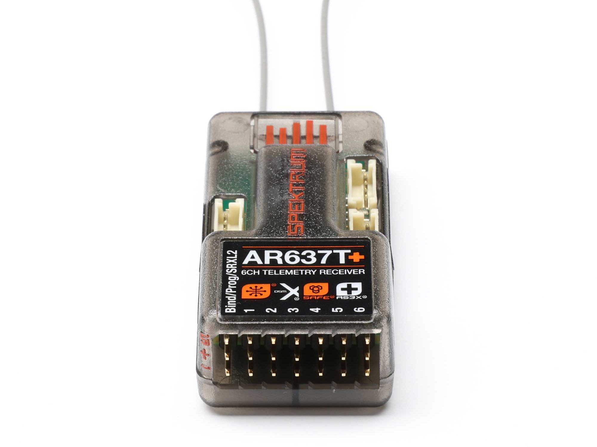 AR637T+ DSMX 6-Channel AS3X+ & SAFE Telemetry Receiver-3