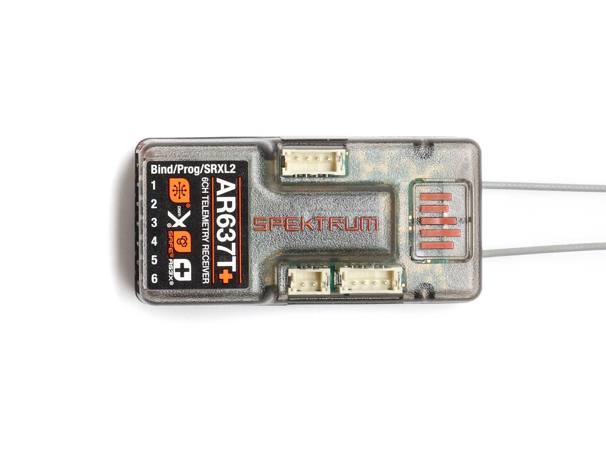 AR637T+ DSMX 6-Channel AS3X+ & SAFE Telemetry Receiver-5