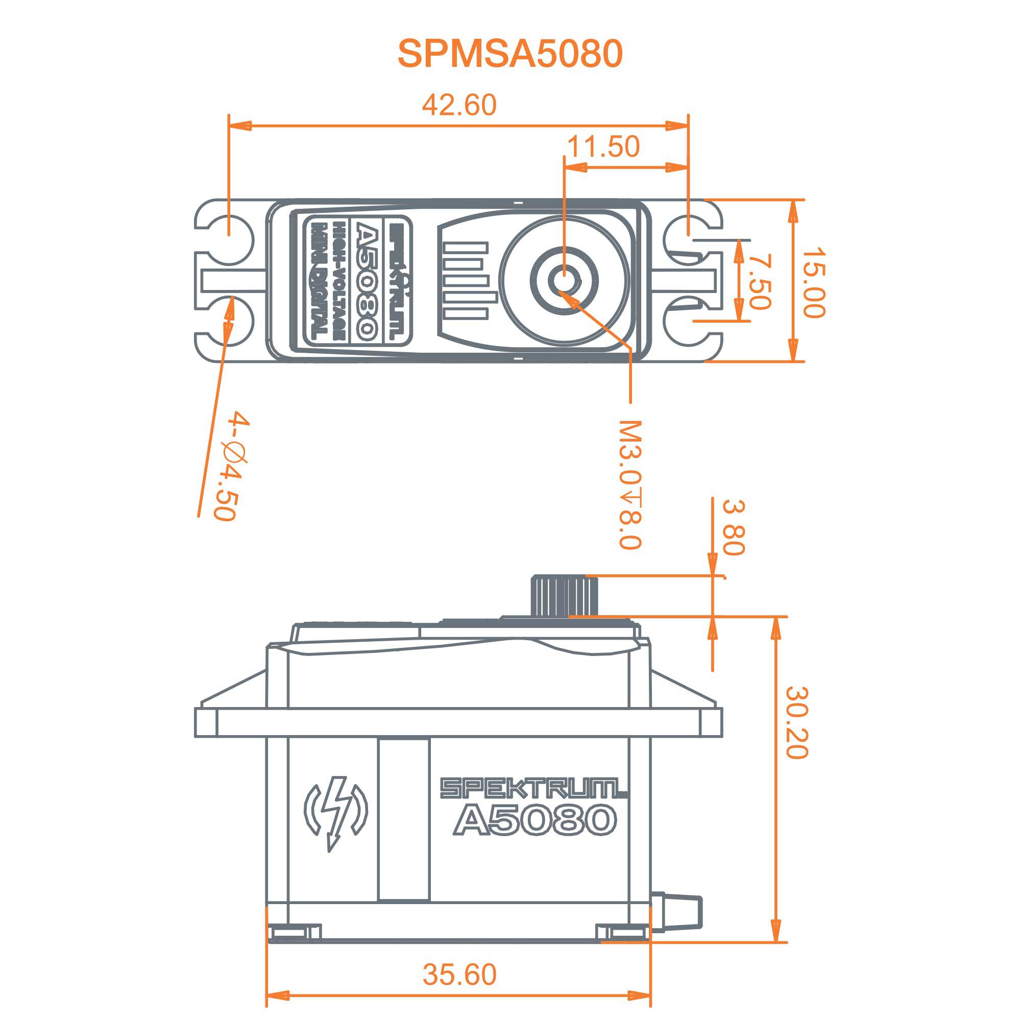 A5080 MT/HS Mini Digital HV Servo-4