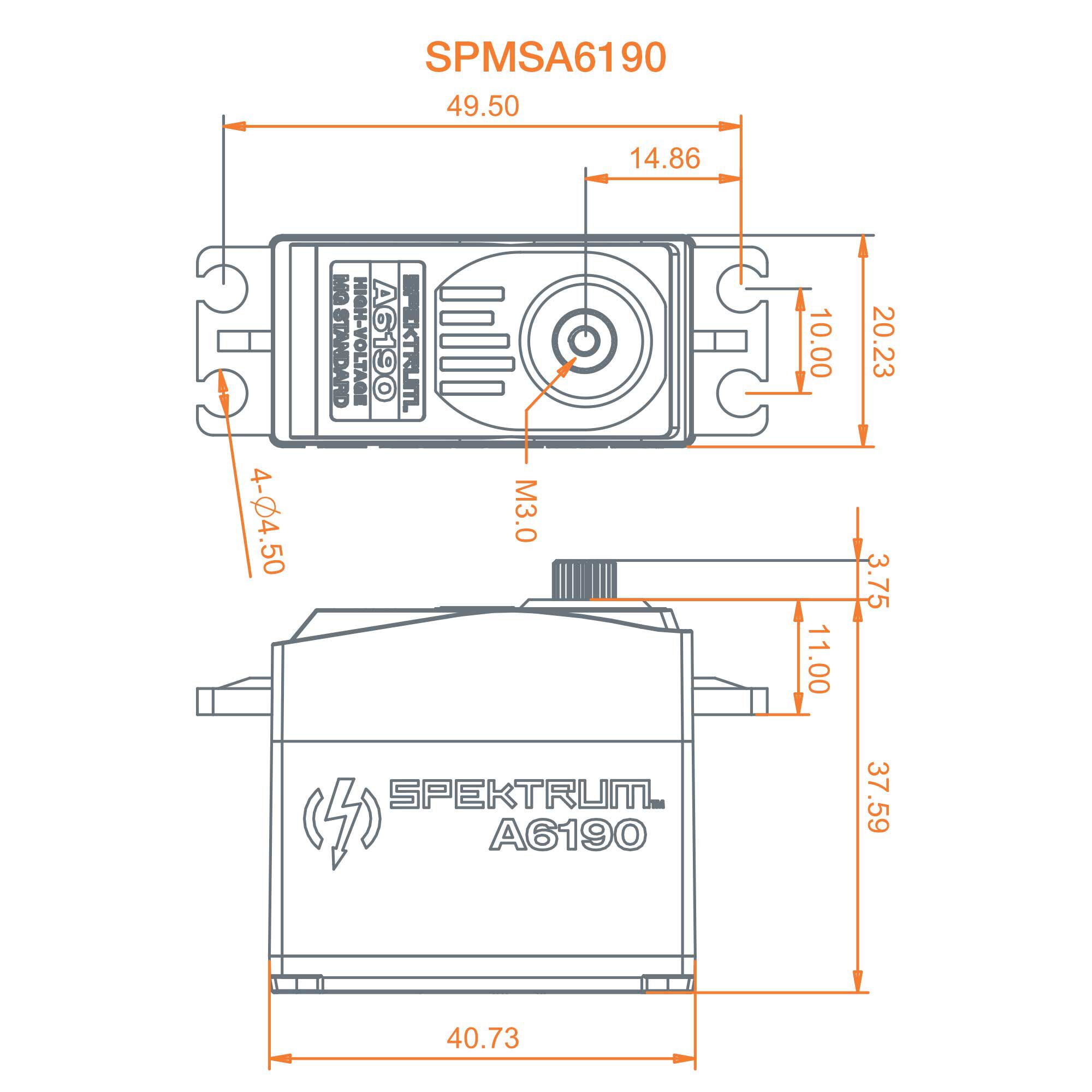 A6190 Standard Metal Gear HV Aircraft Servo-3