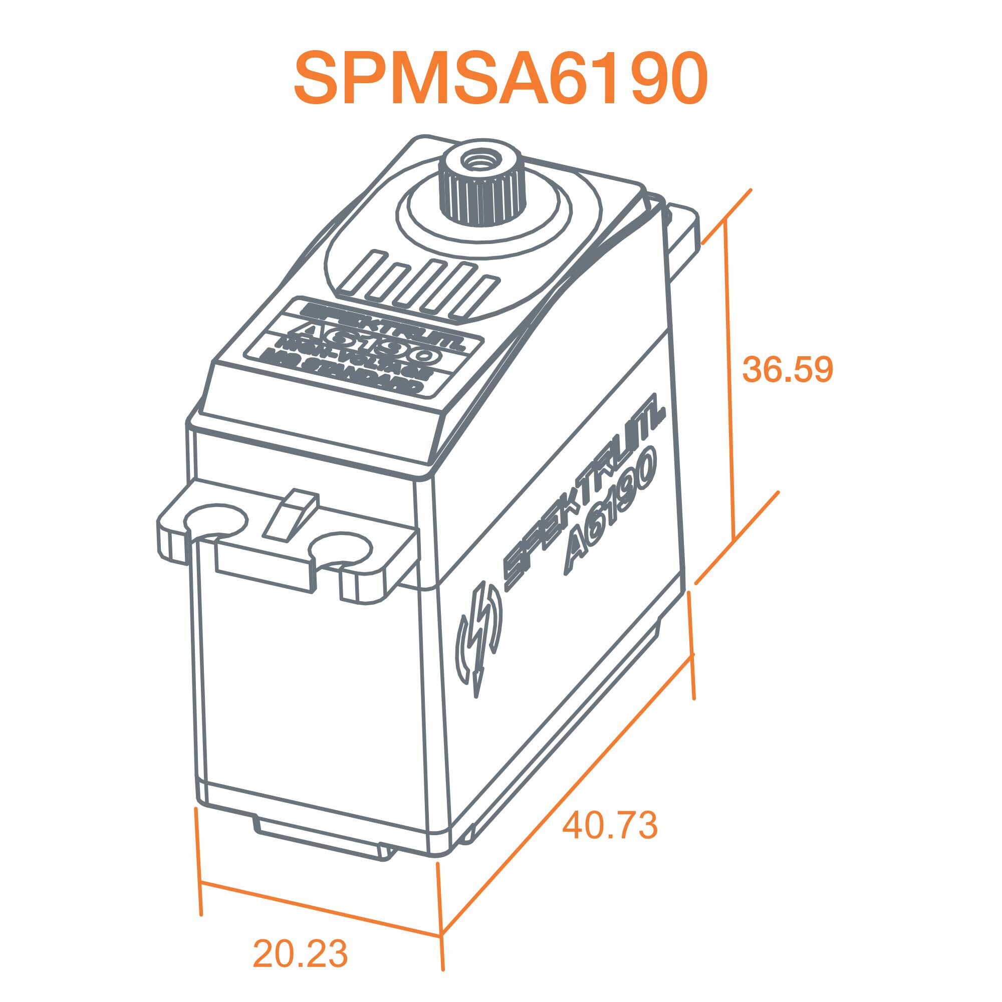 A6190 Standard Metal Gear HV Aircraft Servo-4
