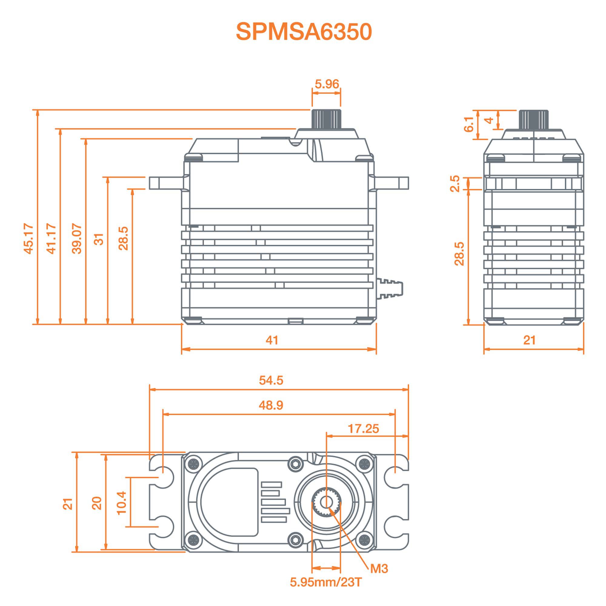 A6350 Ultra Torque / High Speed Brushless HV Servo-5