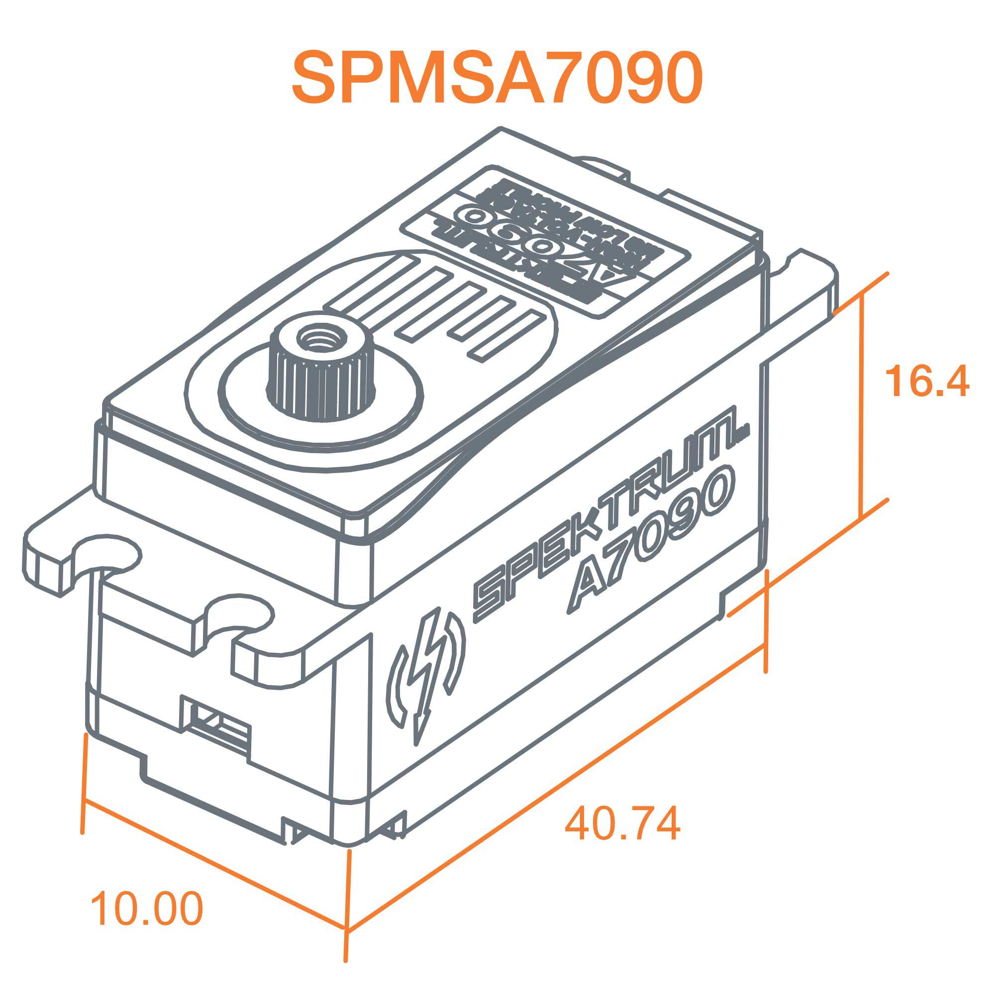 A7090 Brushless Low Profile Metal Gear HV Servo-4