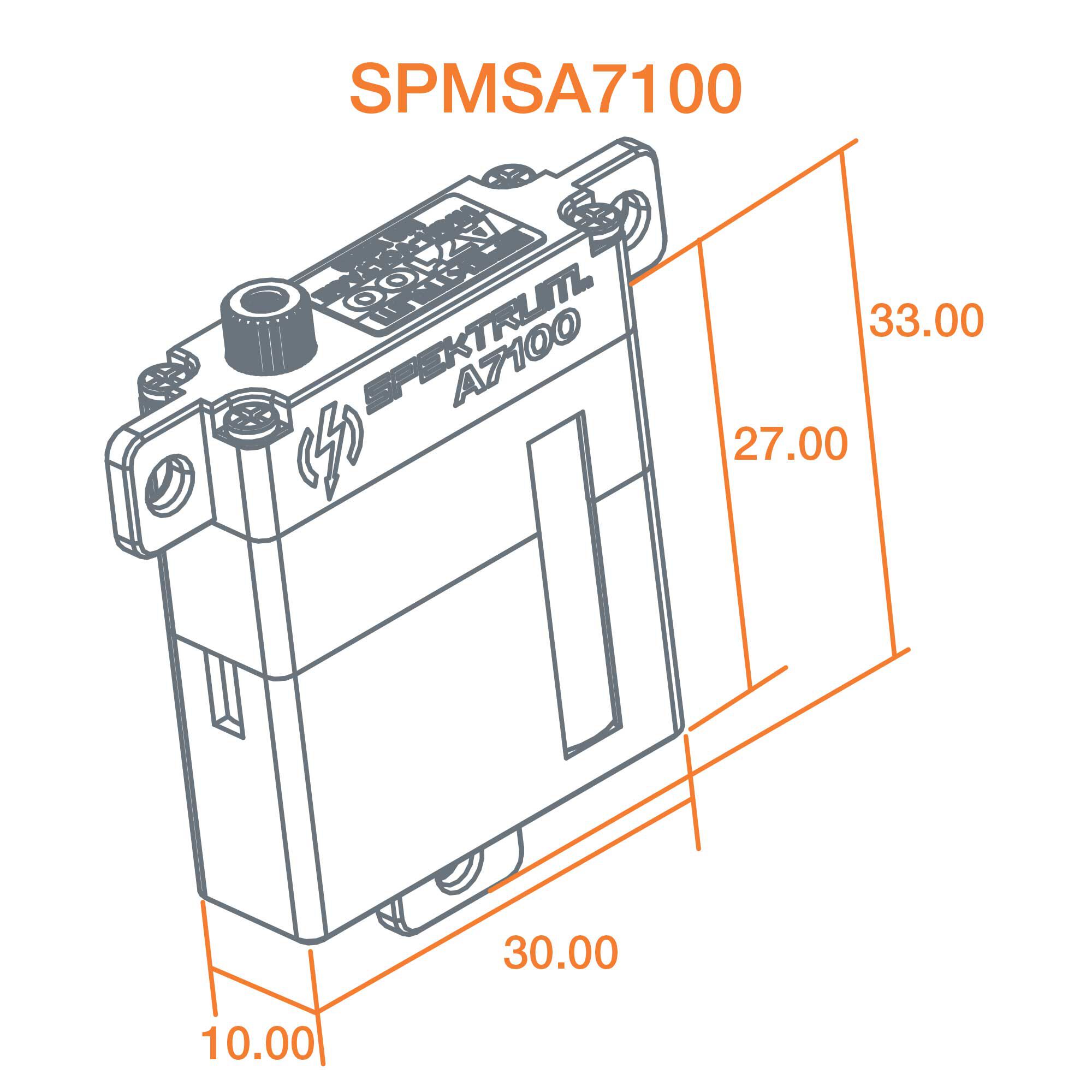 A7100 MT/MS Metal Gear HV Wing Servo-4