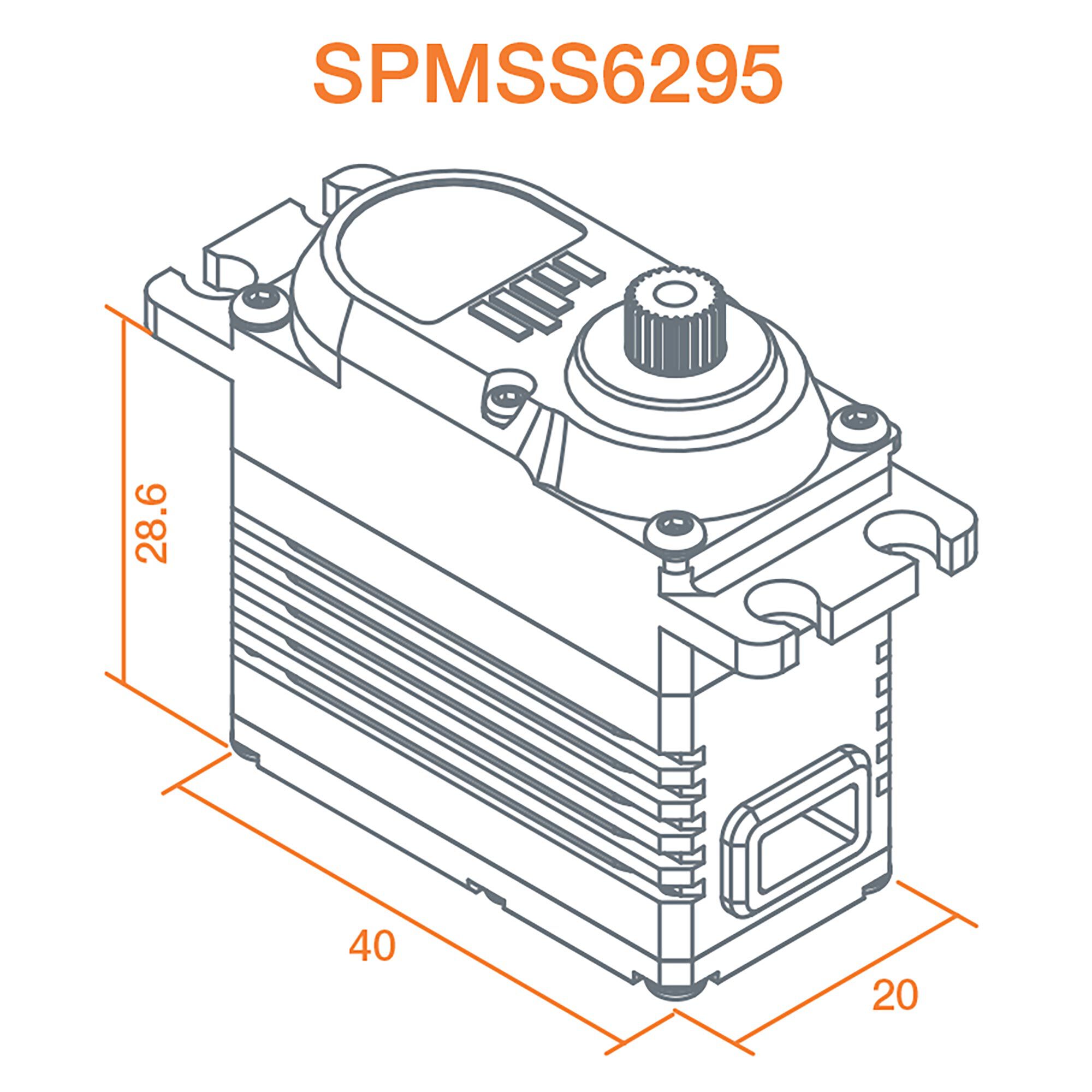S6295 1/8 HV High Speed High Torque Brushless Metal Gear Ser-3