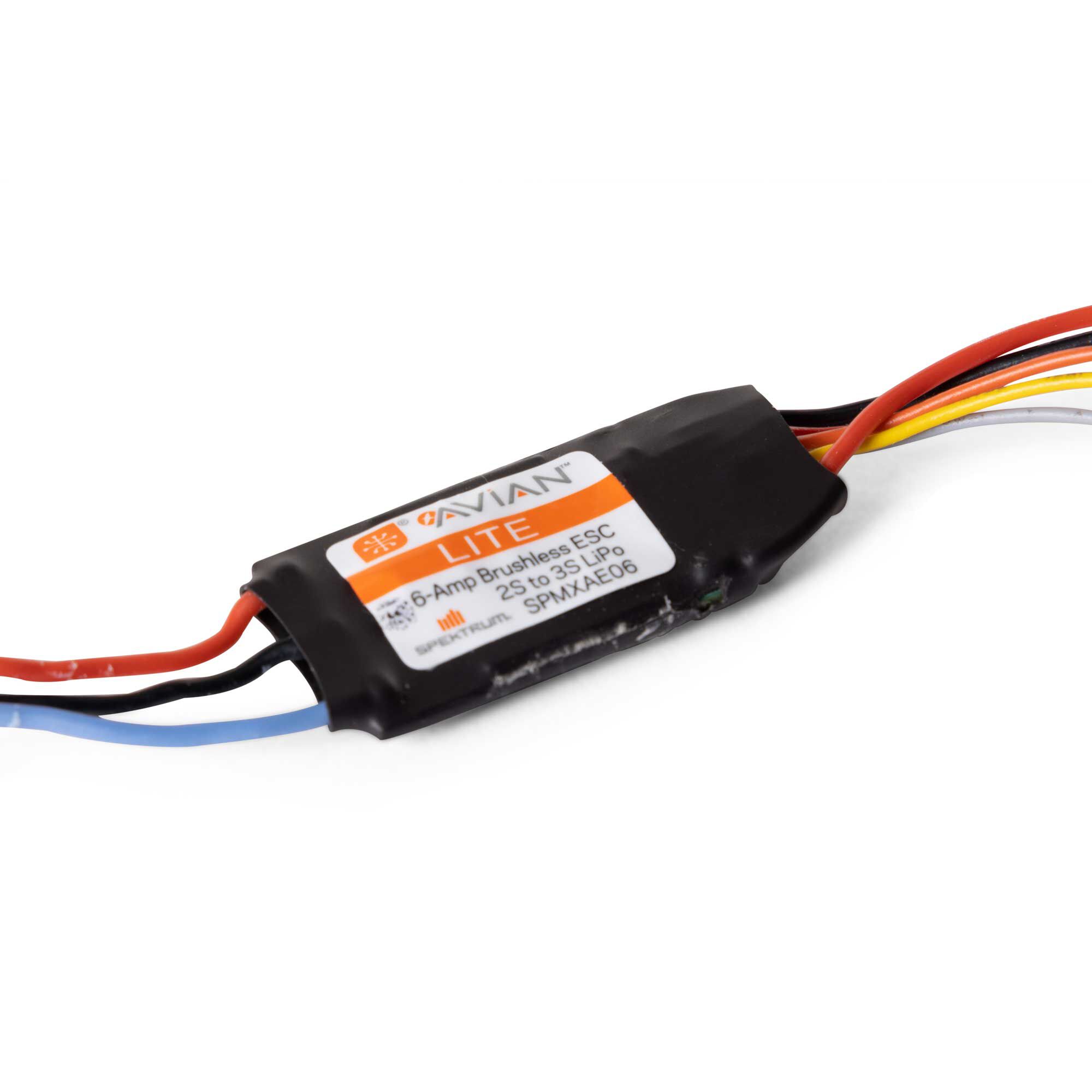 Avian 6-Amp Smart Lite BL ESC 2S-3S UMX 3-Pin-2