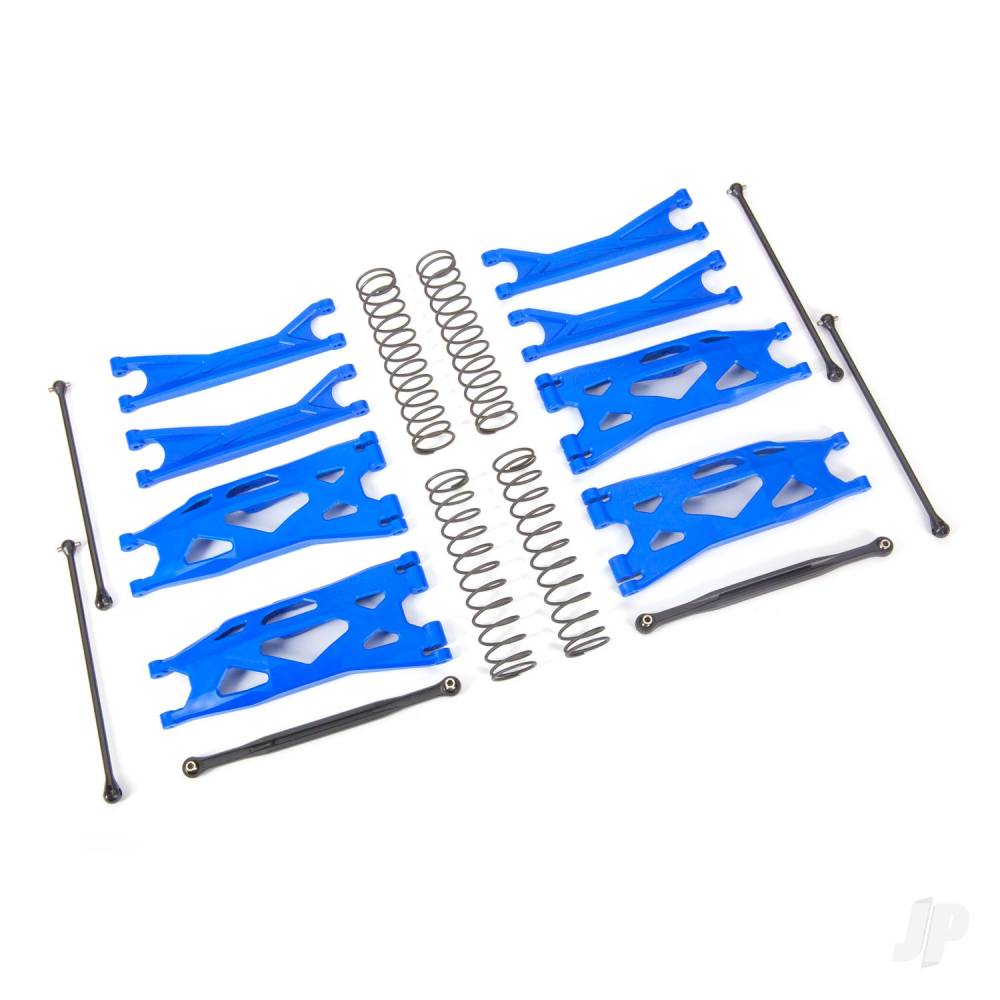 traxxas-suspension-kit-x-maxx-widemaxx-blue-includes-front-and-rear-suspension-arms-front-toe-links-driveshafts-shock-springs
