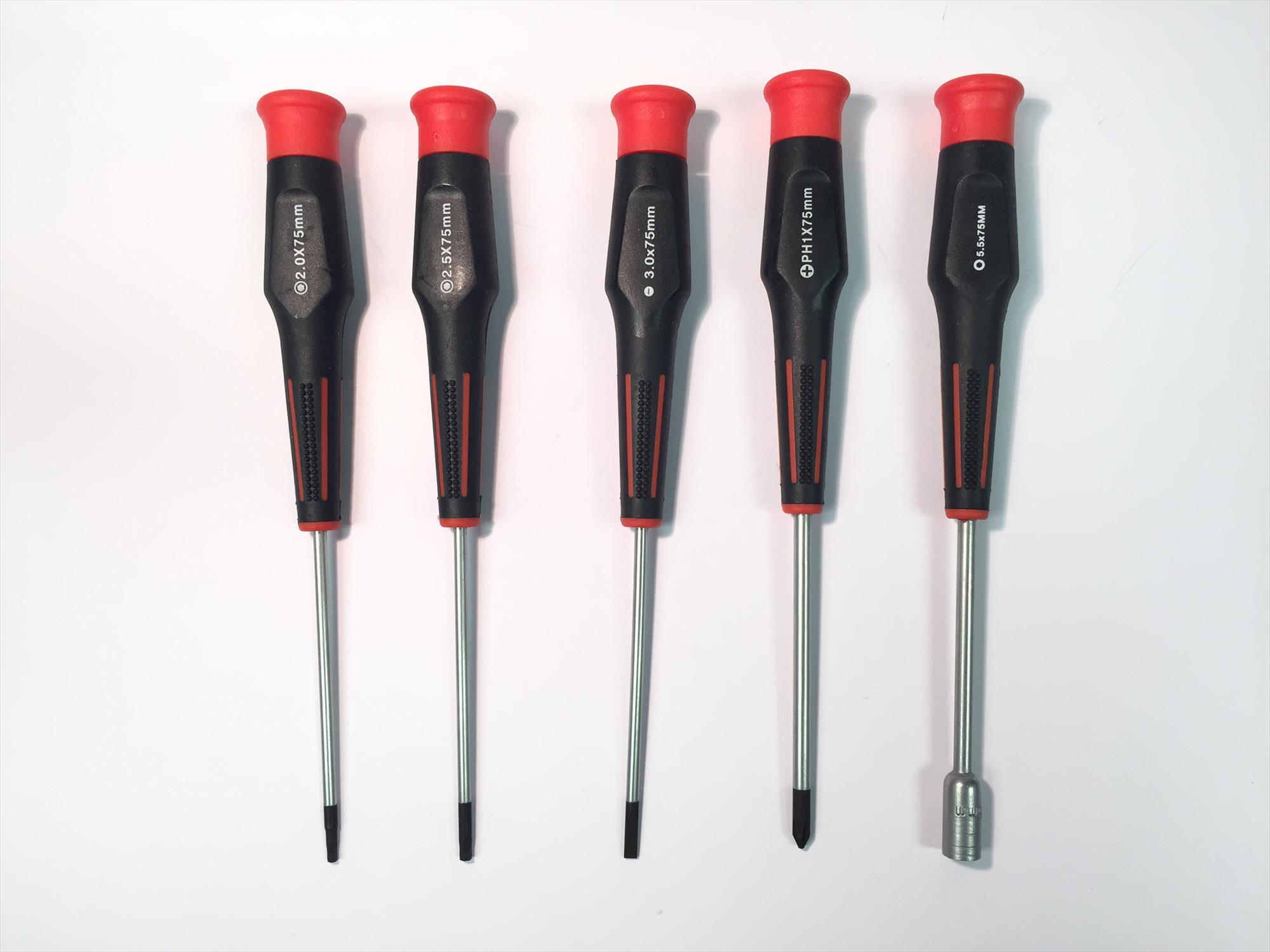 Car Set (2mm Hex,2.5mm Hex,3mm Flat,PH1,5.5mm Box)