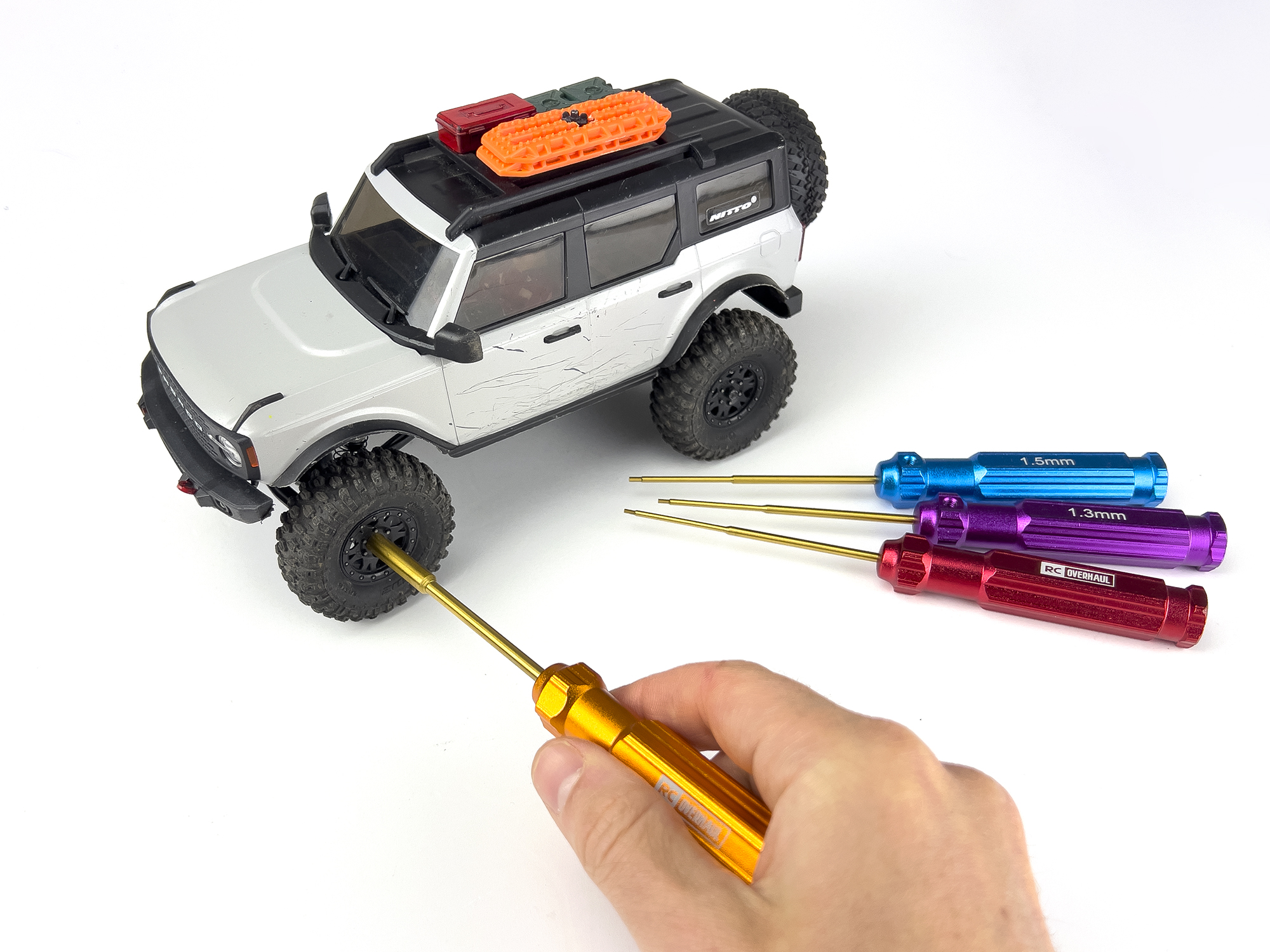 RC Overhaul Tool Set 4pcs (0.05in/1.3/1.5/4mm Box) SCX24-8