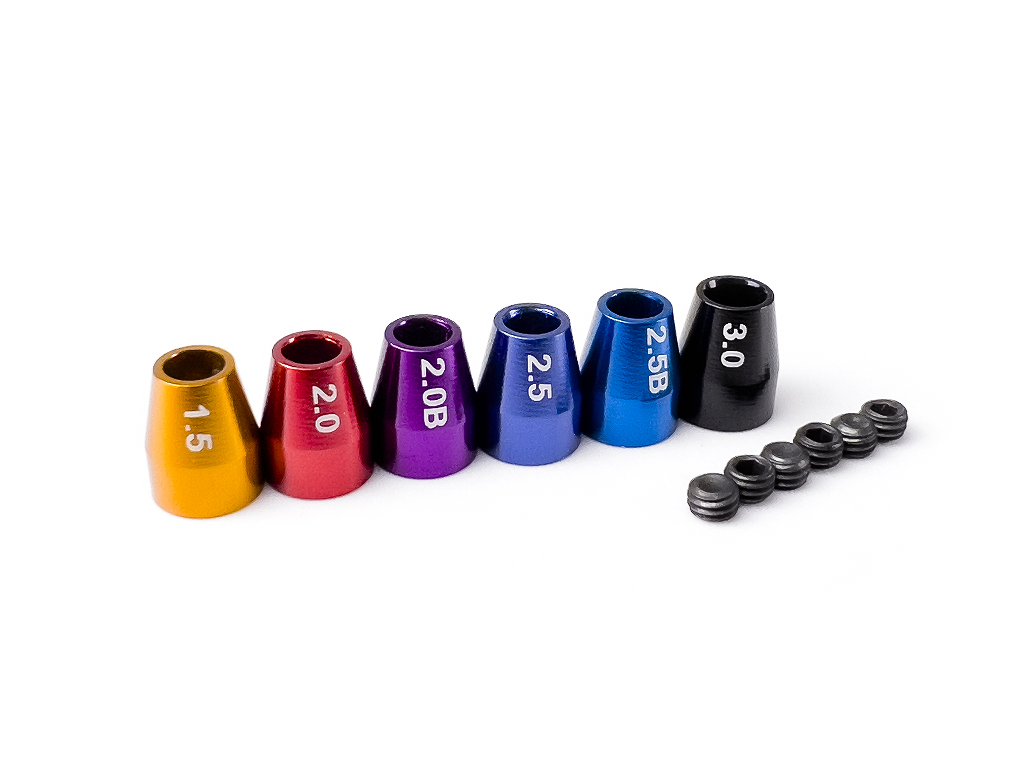 Hex Driver Size Guide, Coloured Collar Set