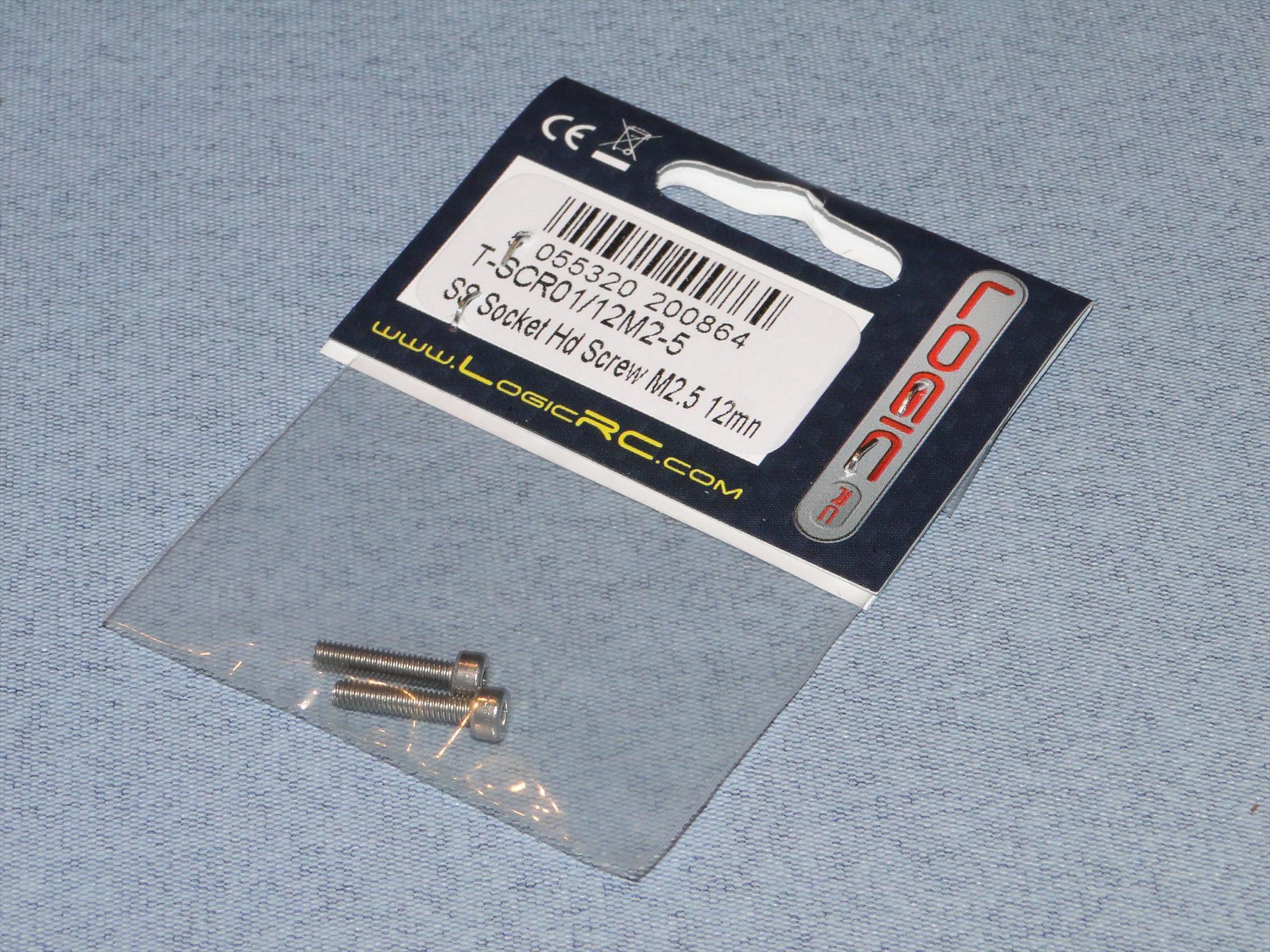 SS Socket Hd Screw M2.5 12mm Pk2-2