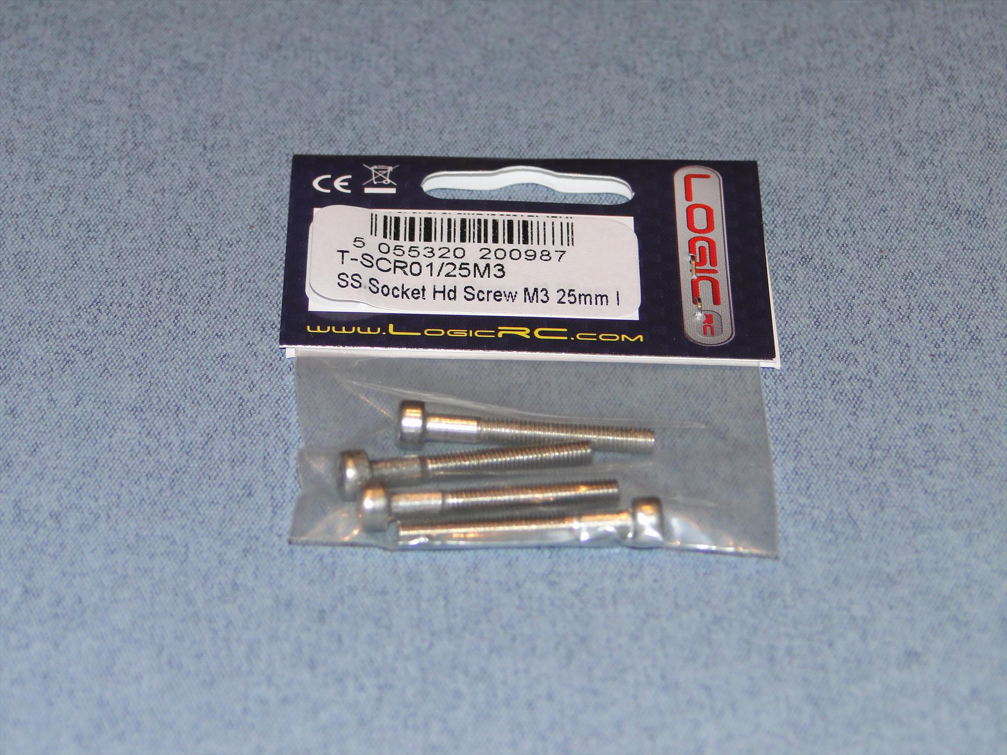 SS Socket Hd Screw M3 25mm Pk4-2