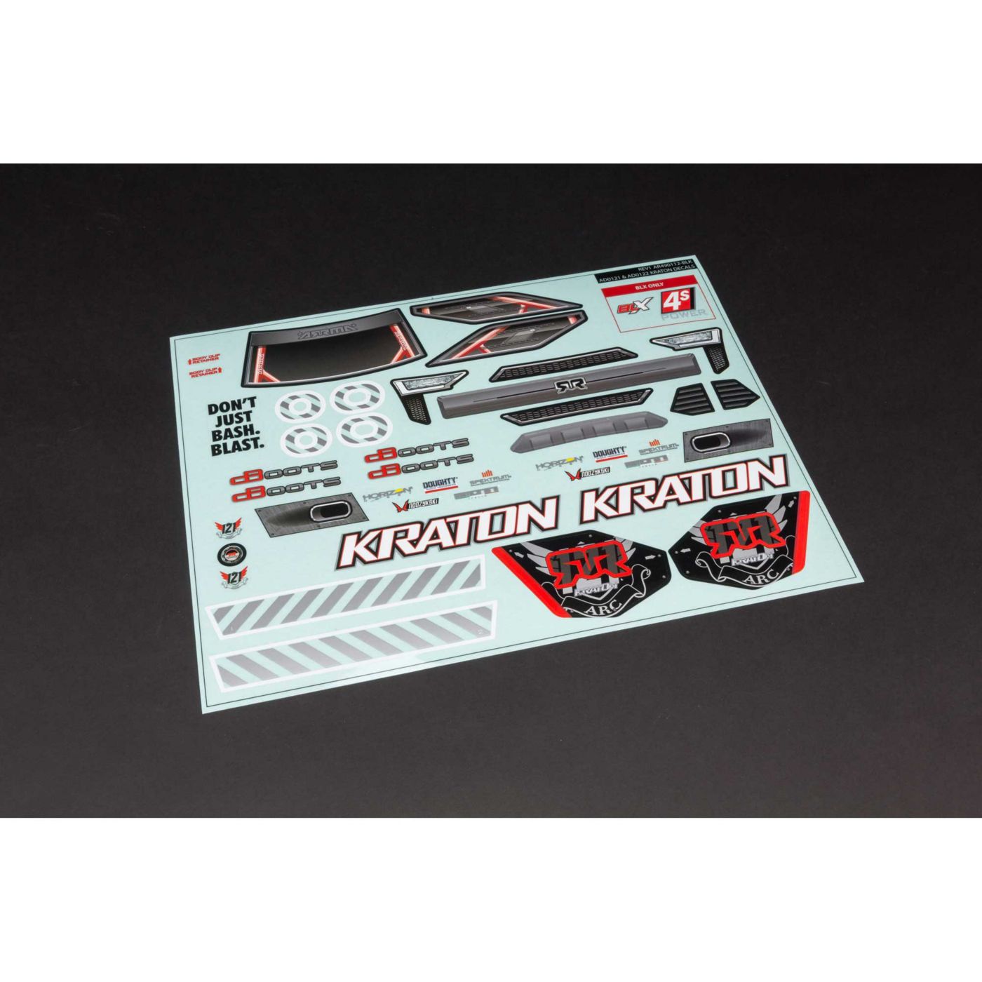 Kraton 4x4 Clear Body with Decals-2