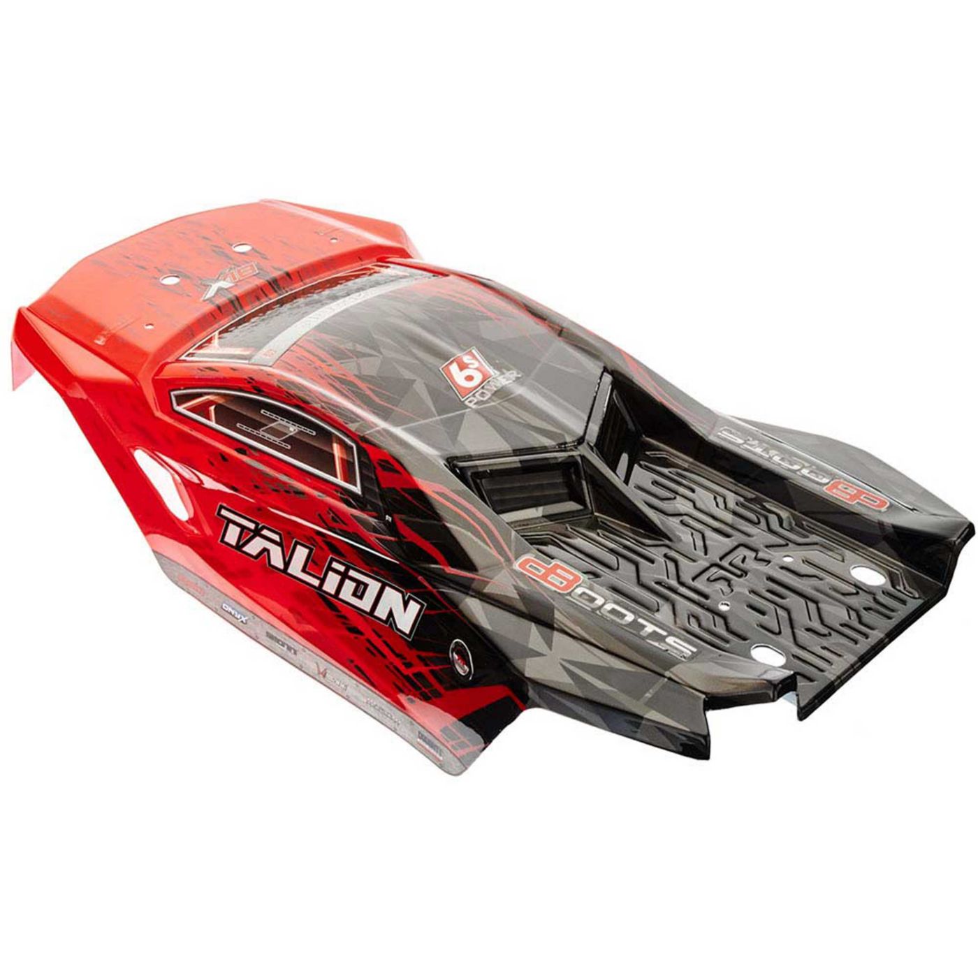 Body Red/Black Pntd W/Decal Talion 6S BLX-2