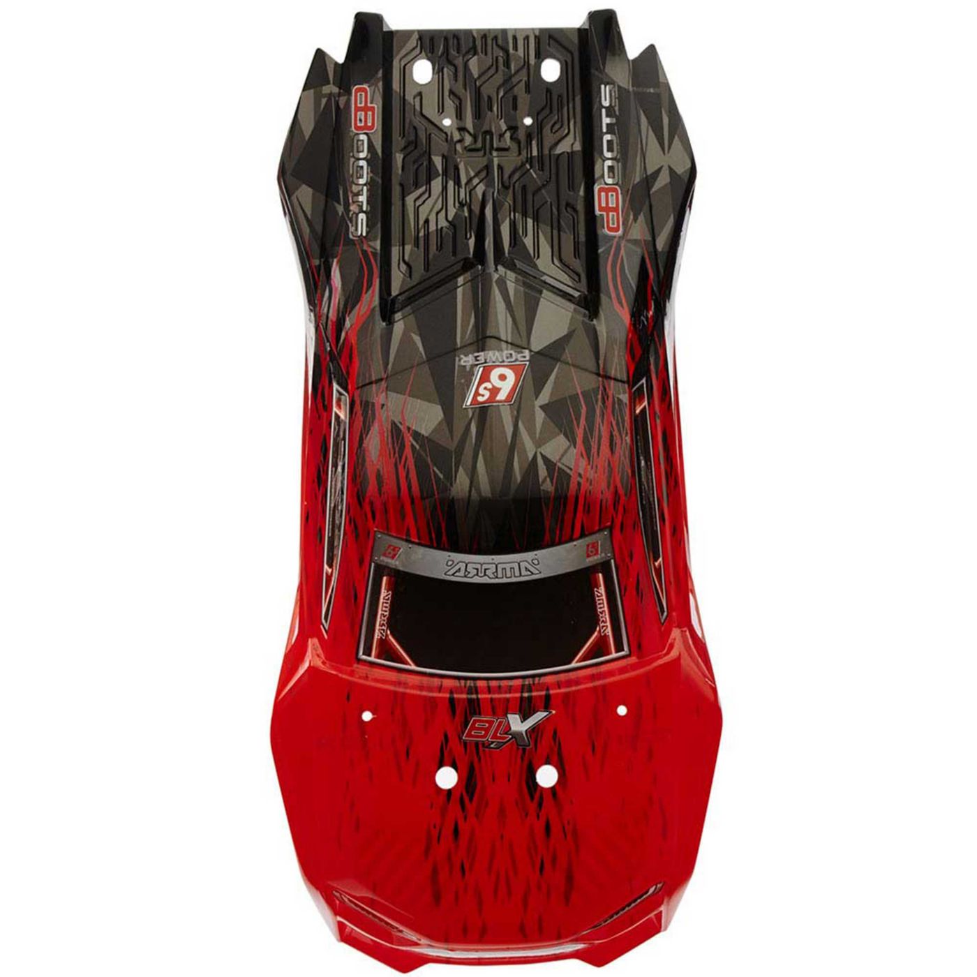 Body Red/Black Pntd W/Decal Talion 6S BLX-3