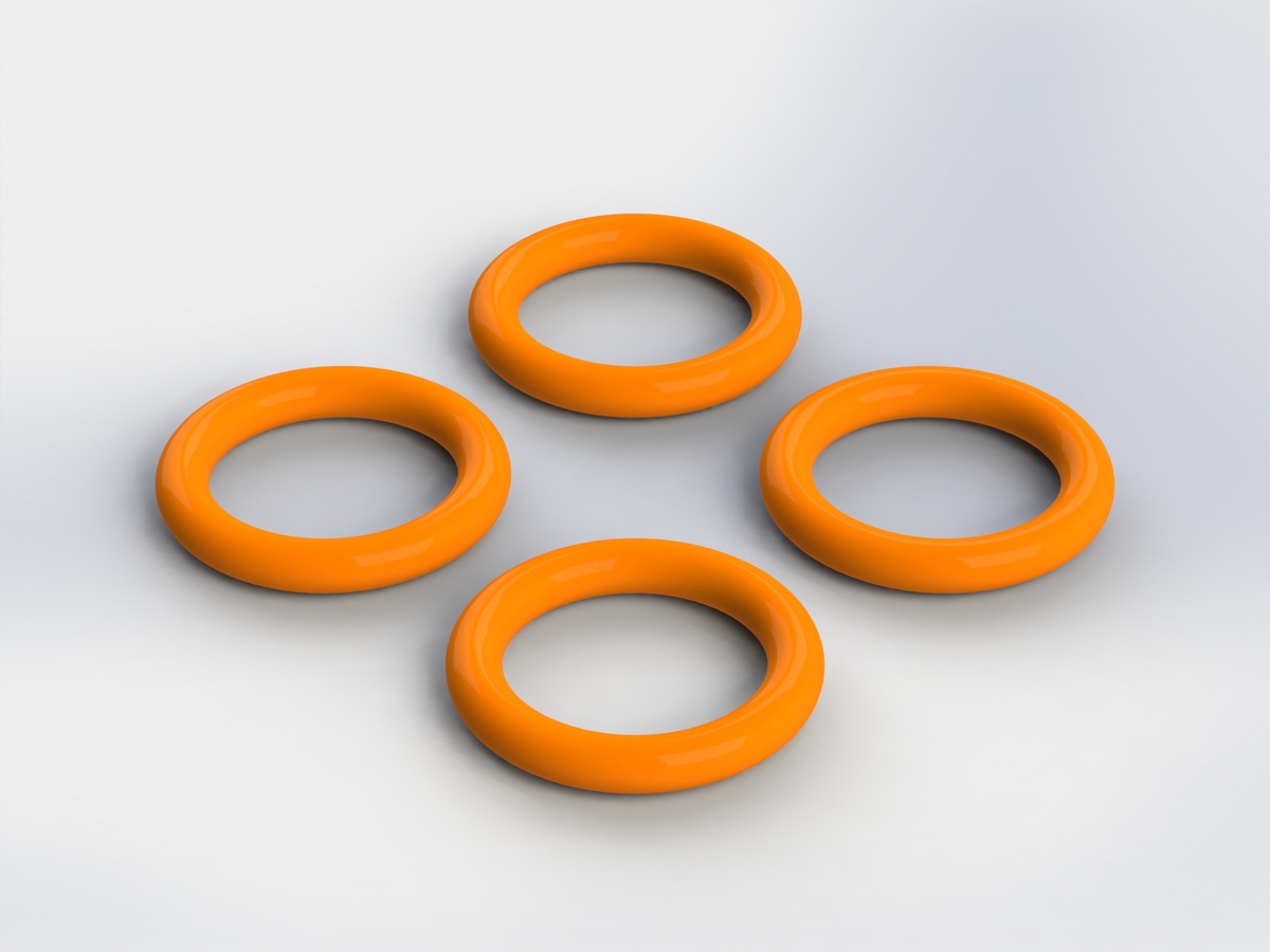 O-Ring 7x1.5mm Nero (4)