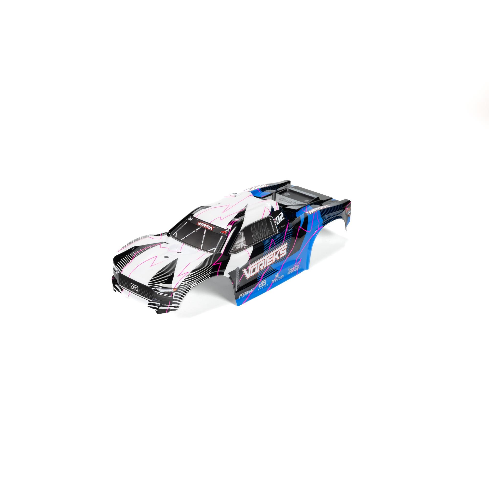 1/10 Clipless Painted Trimmed Body Set with Decals, Blue: VO