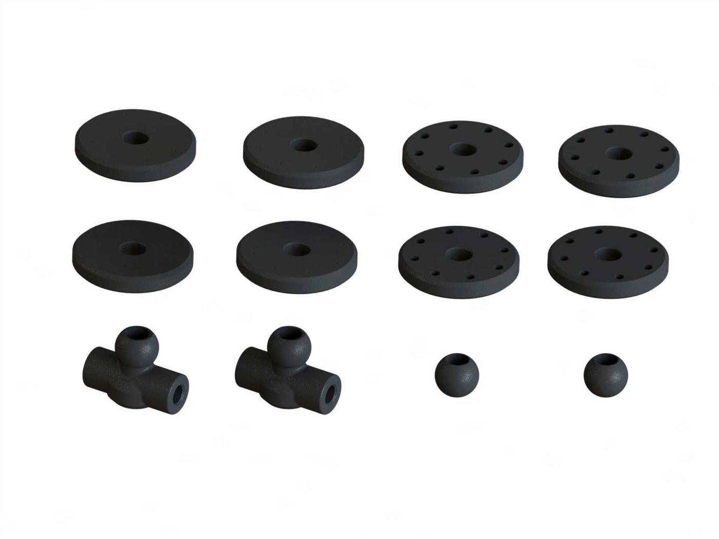 Shock Set Bore:16mm, Length:104mm Oil:550cSt (Typhon 6S Fr)-2