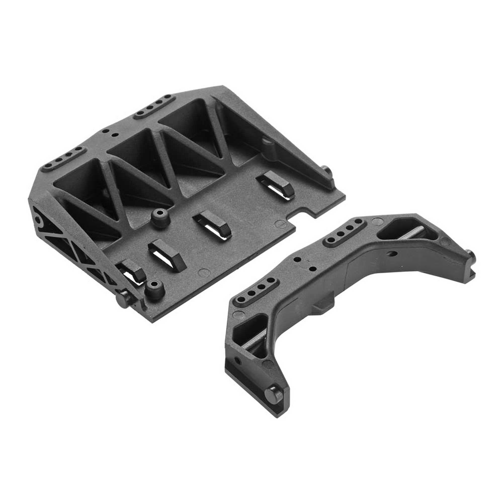 Front Rear Shock Mount and Radio Tray-2