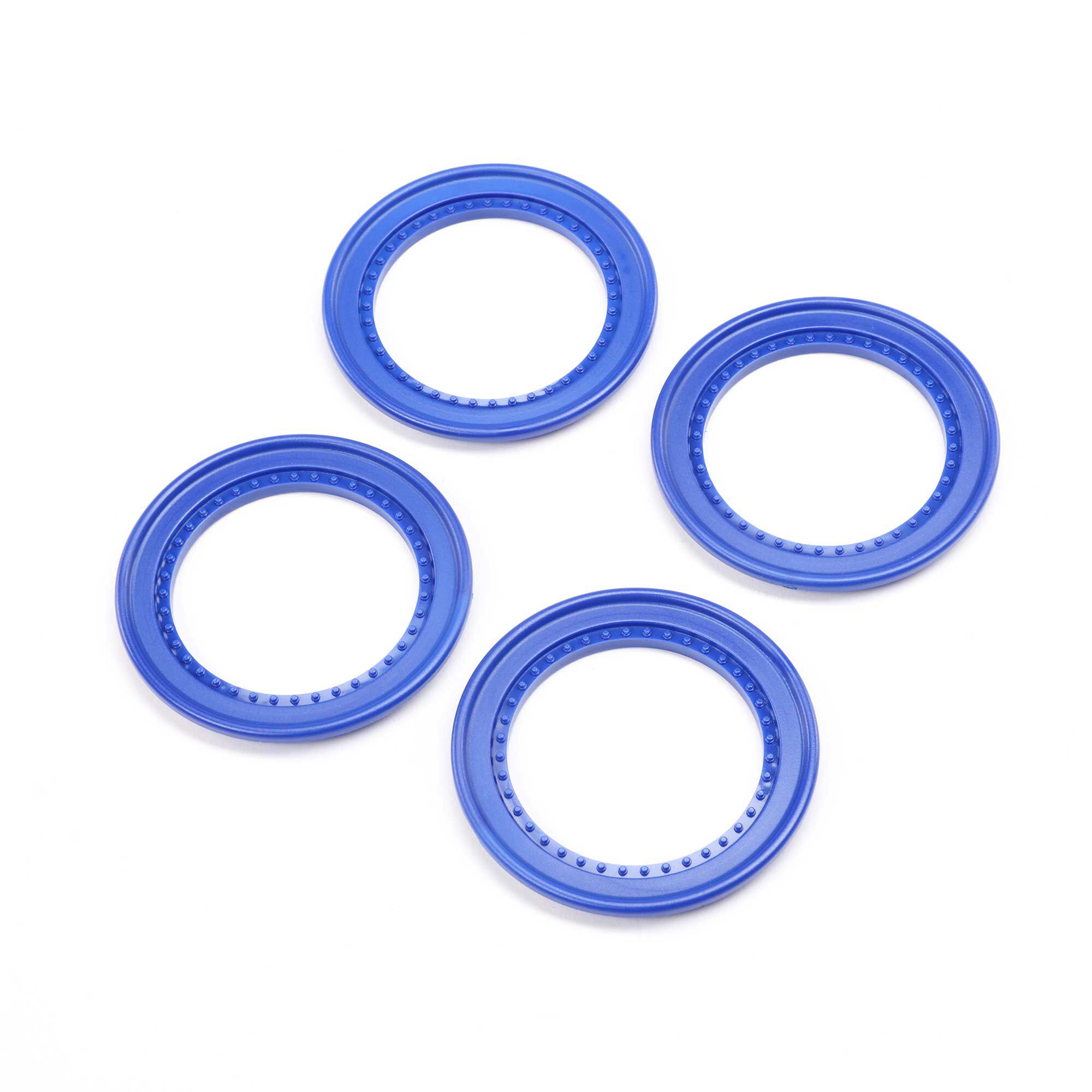 Snap-in Beadlock Rings, Blue (4): LMT 2.0