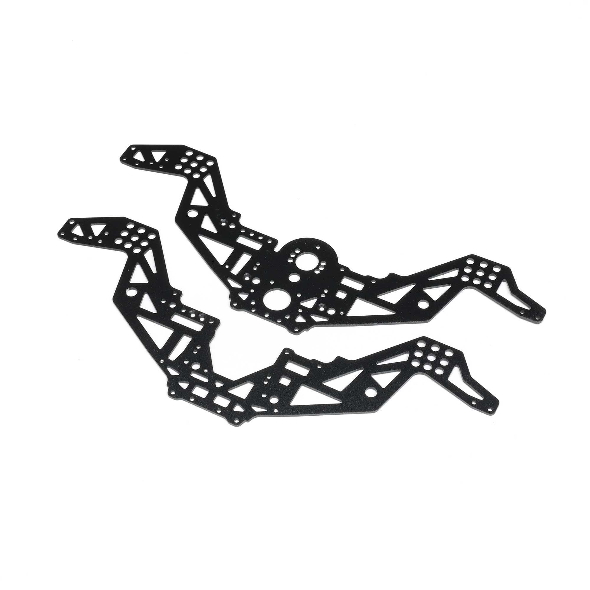 Chassis Plate Set V2, Black: Mini LMT Megalodon