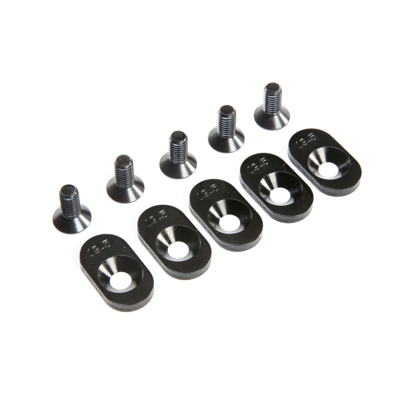EngineMntInsert&Screws, BLK, 19.5T(5): 5ive-T 2.0