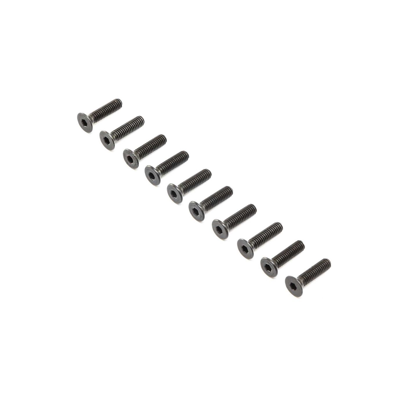 Flat Head Screws, Stl, BO, M4 x 16mm (10)