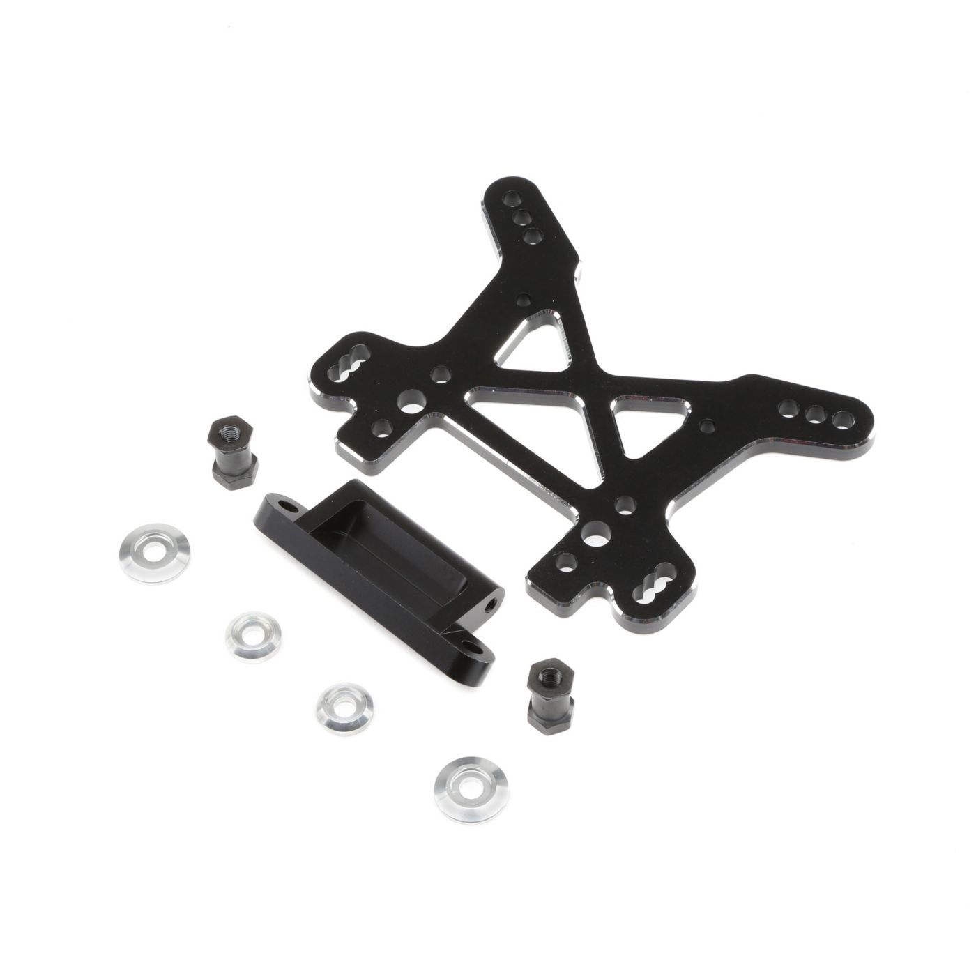 Shock Tower, Front, Black, Aluminum: DBXL, MTXL