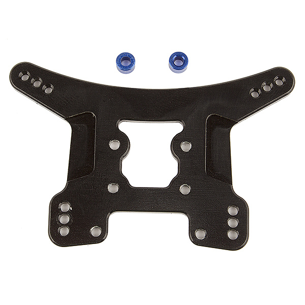 Team Associated Reflex 14b/14t Rear Shock Tower Black Alum.