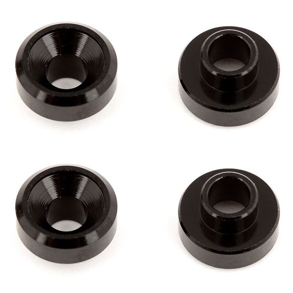 Associated Aluminium Servo Washers Black (4)
