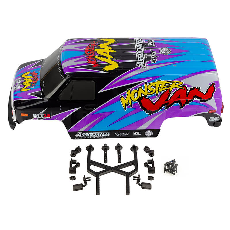 team-associated-mt12-monster-van-bodyshell-set-painted