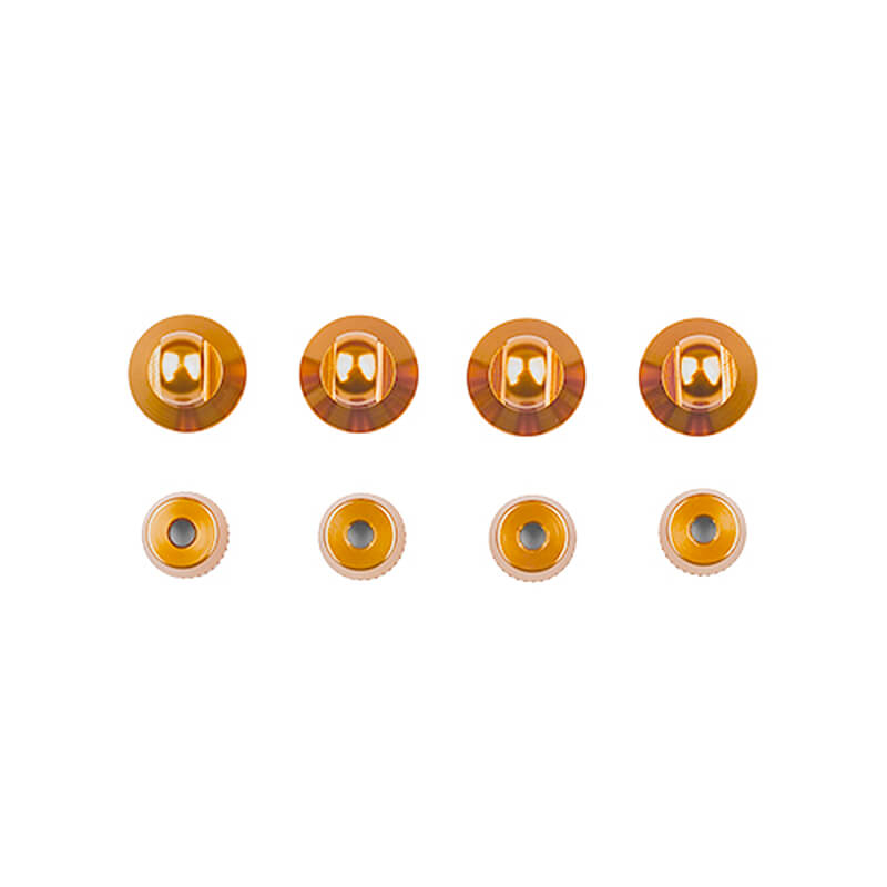 Team Associated Enduro Rc10tt Shock Cap Set, Gold