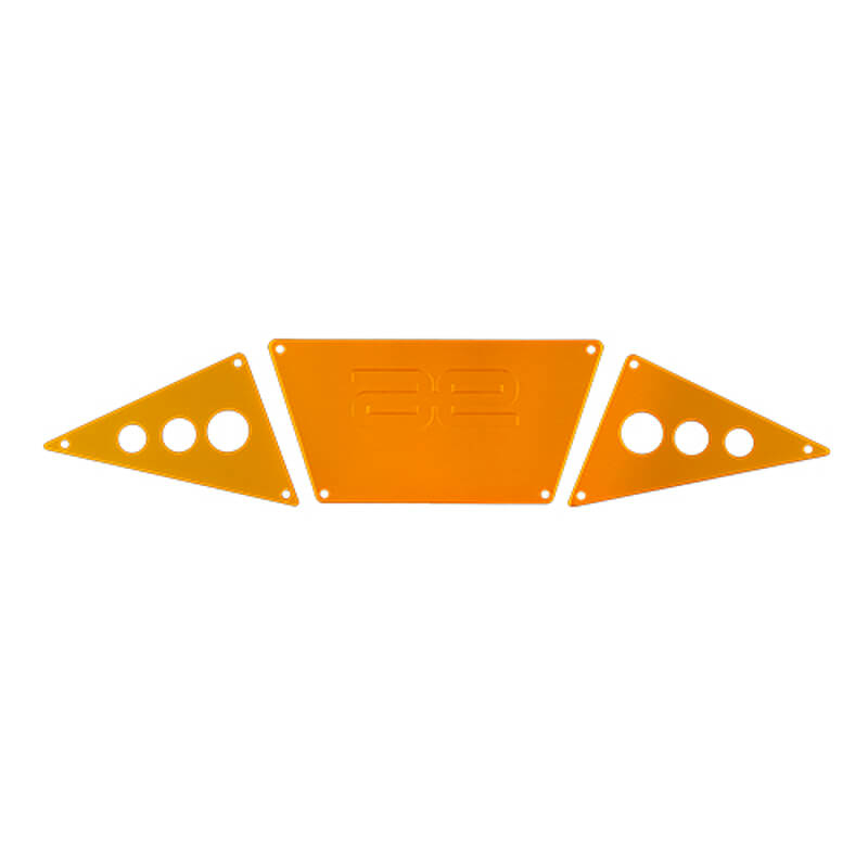 Team Associated Enduro Rc10tt Alum. Bumper Skid Plates, Gold