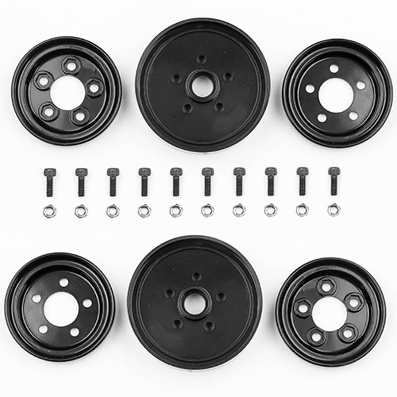 Team Associated Jay Halsey Rc10 Front Wheels, Black