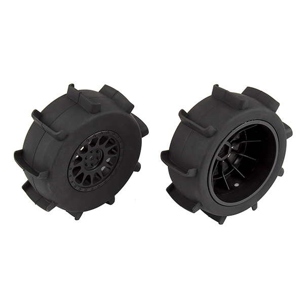 Team Associated Sand Paddle Rear Tyres On Method Sc Wheel