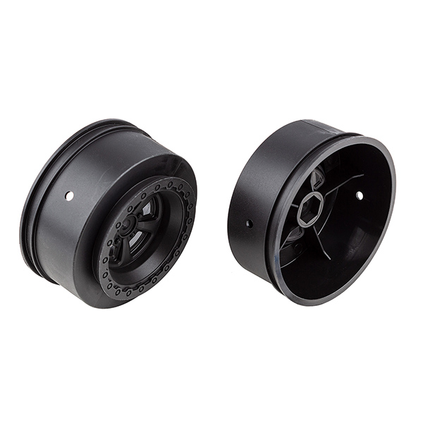 Team Associated Dr10 Drag Rear Wheels Black