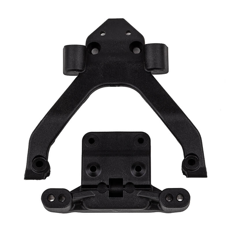 Team Associated Rc10b6.4/t6.4 Fr Top Plate & Mount Angled
