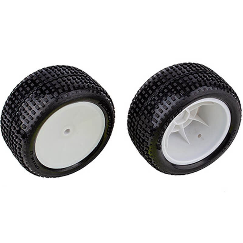 Associated Rb10 Rtr Rear Wheels & Tyres Mounted