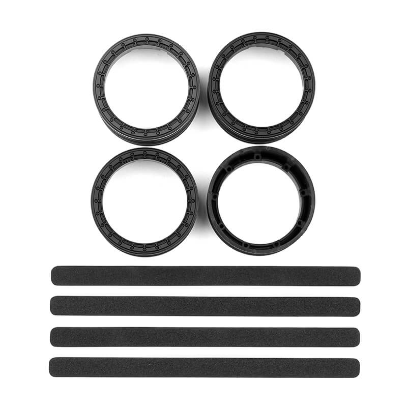 Team Associated Dc10 Ft Adj. Wheel Rim, Black (4)